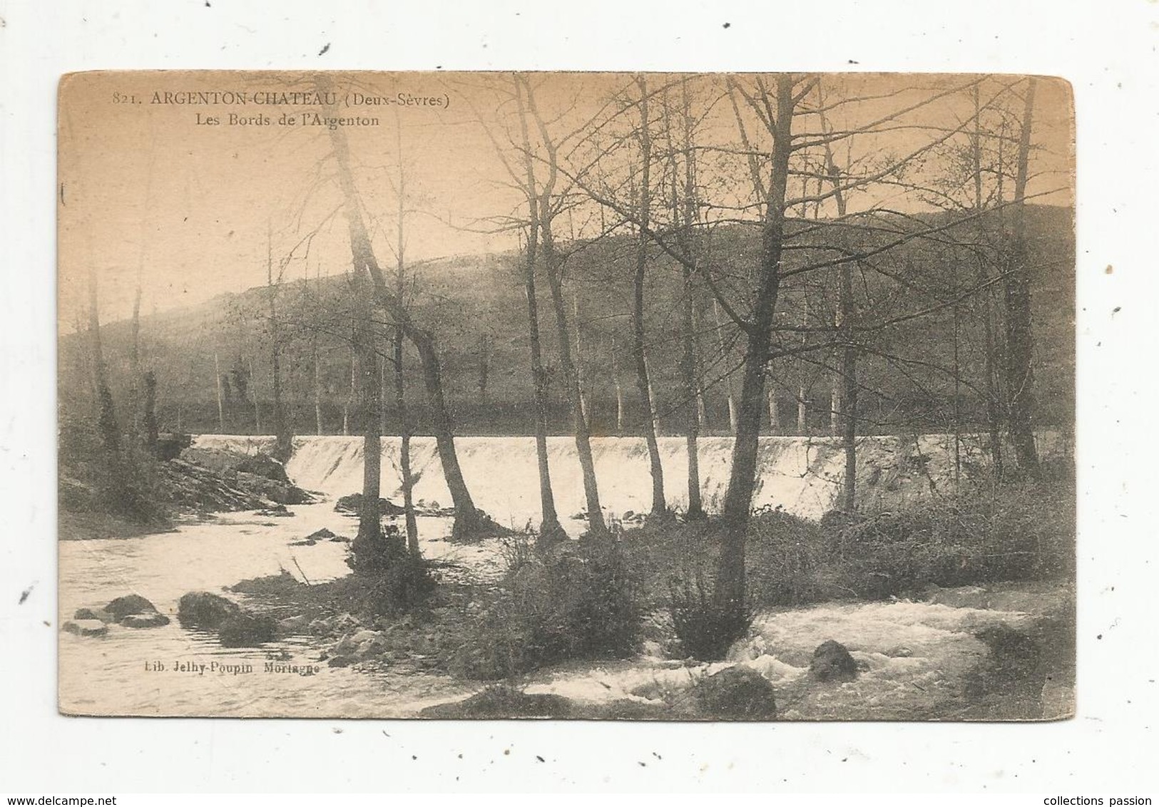 Cp , 79 ,  ARGENTON-CHÂTEAU ,  Les Bords De L'ARGENTON ,vierge - Argenton Chateau