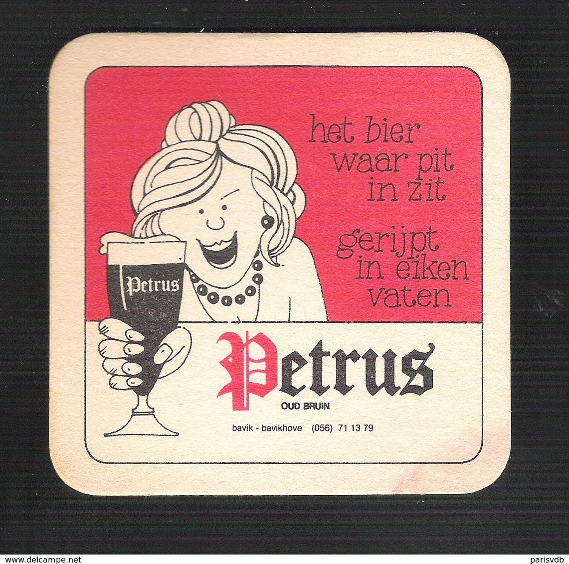 Bierviltjes - Sous-bock - Bierdeckel  PETRUS  (B 064) - Sotto-boccale