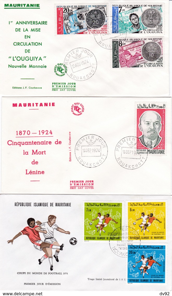 MAURITANIE FDC PREMIERS JOURS D EMISSION - Mauritanie (1960-...)