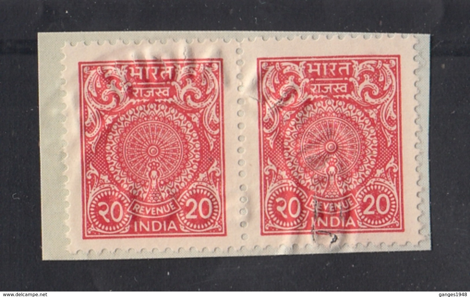 India  2000's   20 X 2   Revenue  Stamps  # 16733  D  Inde Indien - Used Stamps