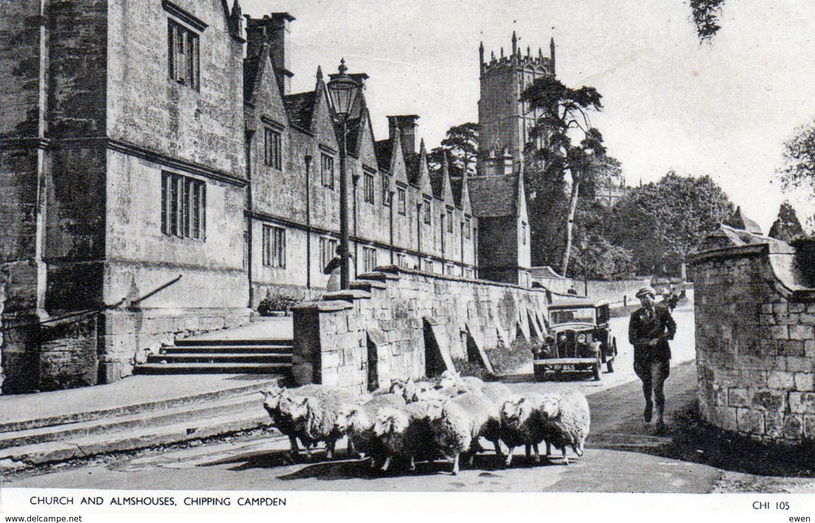 Chipping Campden. Church And Almshouses. (Sheeps On The Picture). - Other & Unclassified