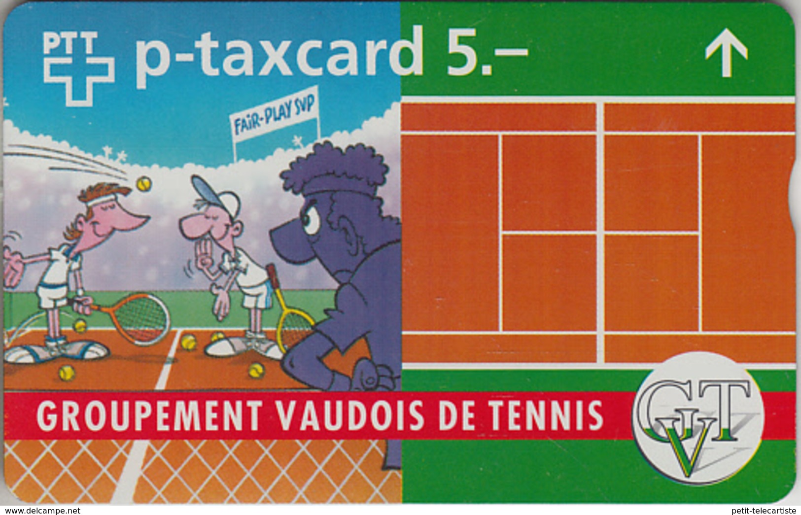 SWITZERLAND - PHONE CARD - °TAXCARD SUISSE * FF ***  TENNIS VAUDOIS *** - Suiza