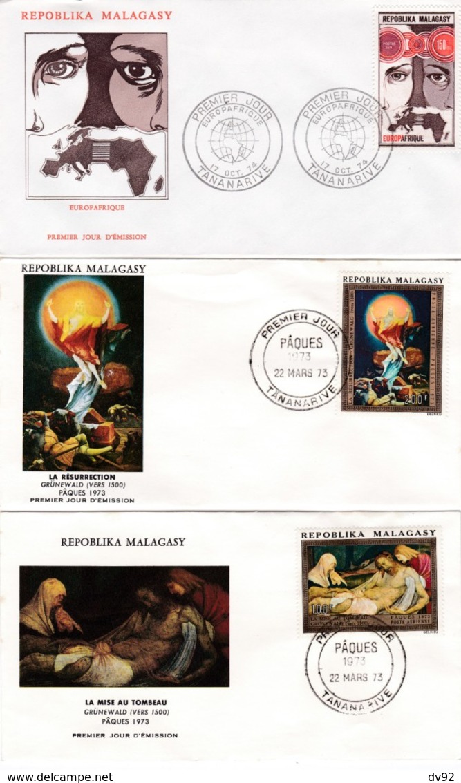 REPUBLIQUE MALGACHE FDC PREMIERS JOURS D EMISSION - Madagascar (1960-...)