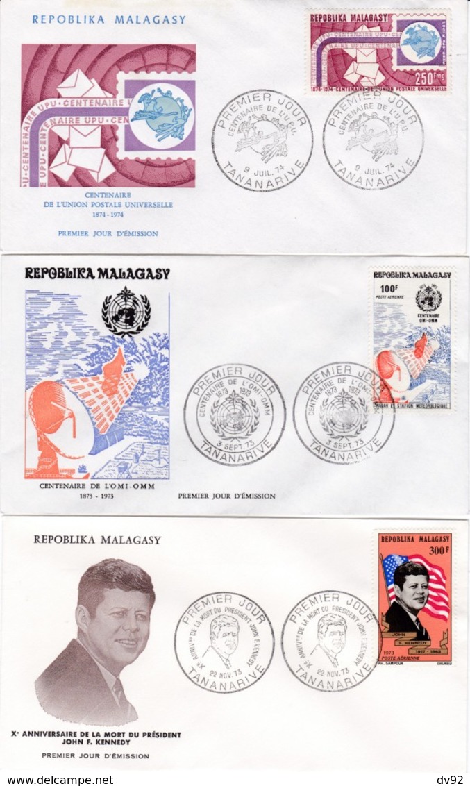 REPUBLIQUE MALGACHE FDC PREMIERS JOURS D EMISSION - Madagascar (1960-...)