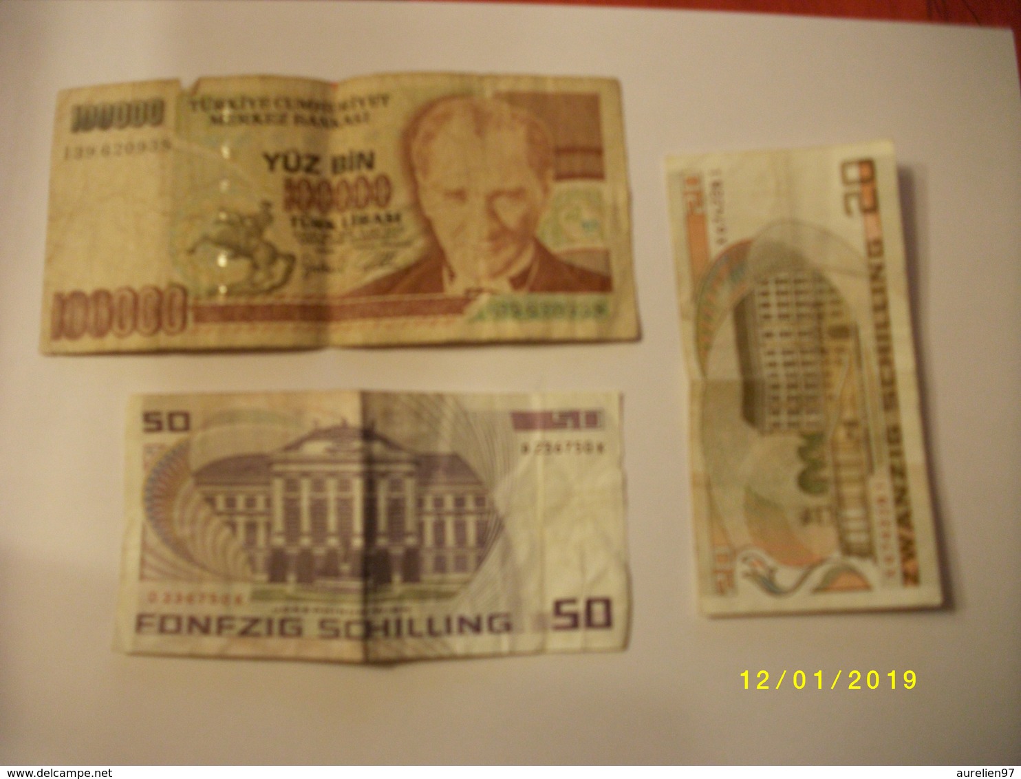 Lot De 7 Billets - Altri – Europa