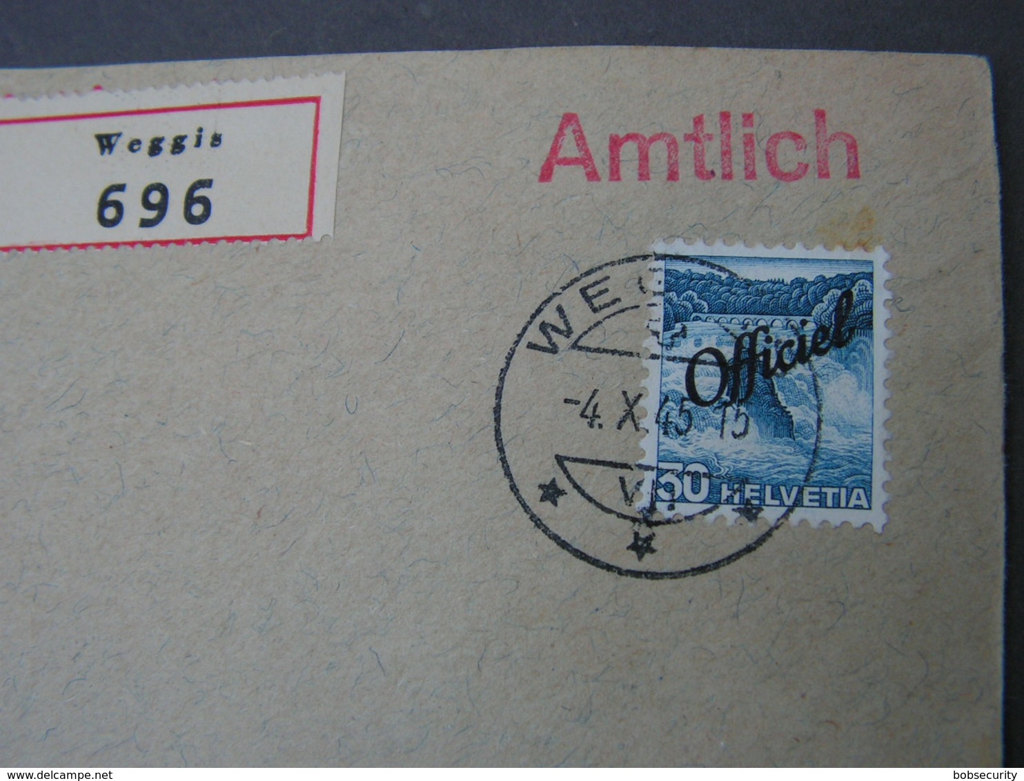 Weggis Amtlich Cv, 1945 - Dienstmarken