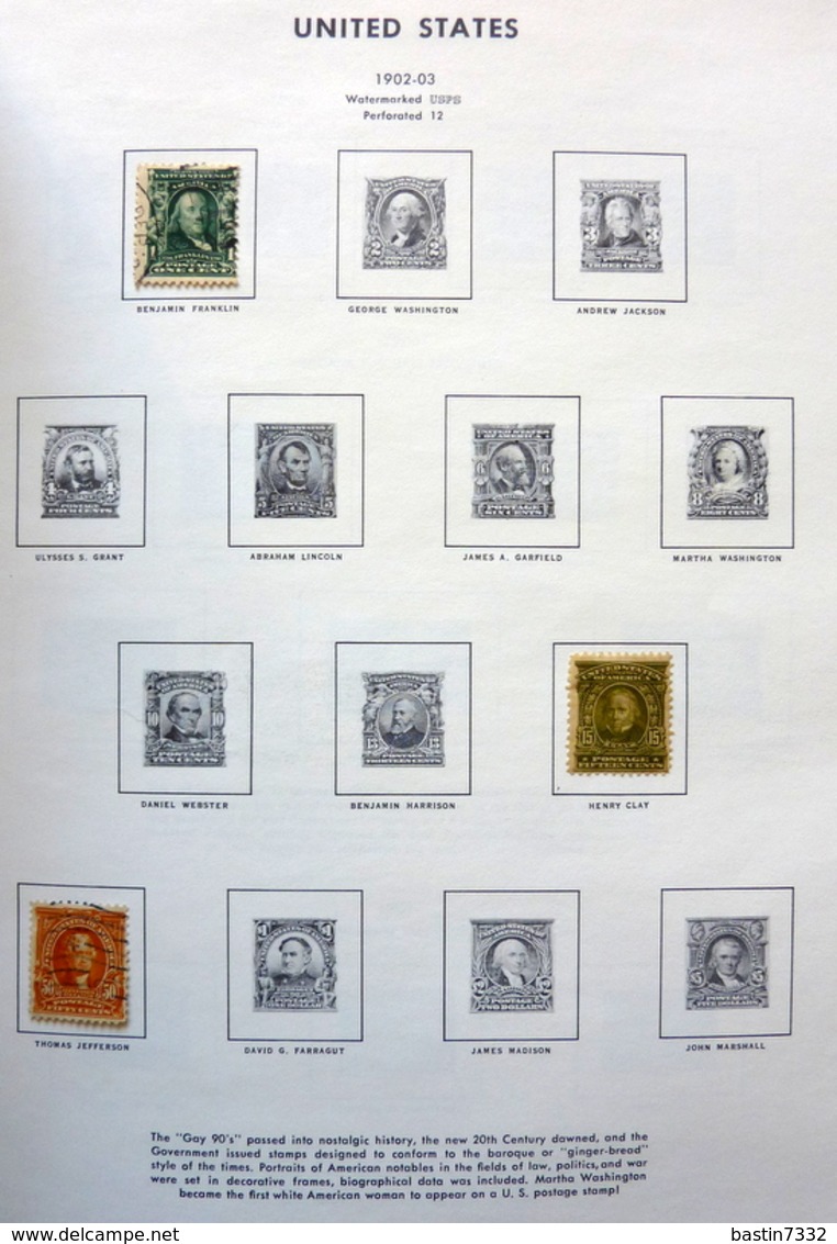 USA collection in Liberty Stamp album used/gebruikt/oblitere