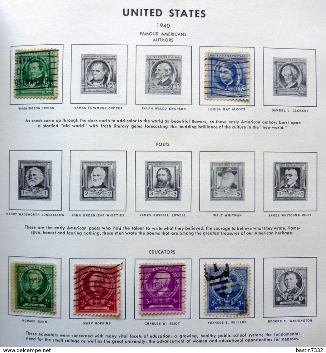 USA collection in Liberty Stamp album used/gebruikt/oblitere