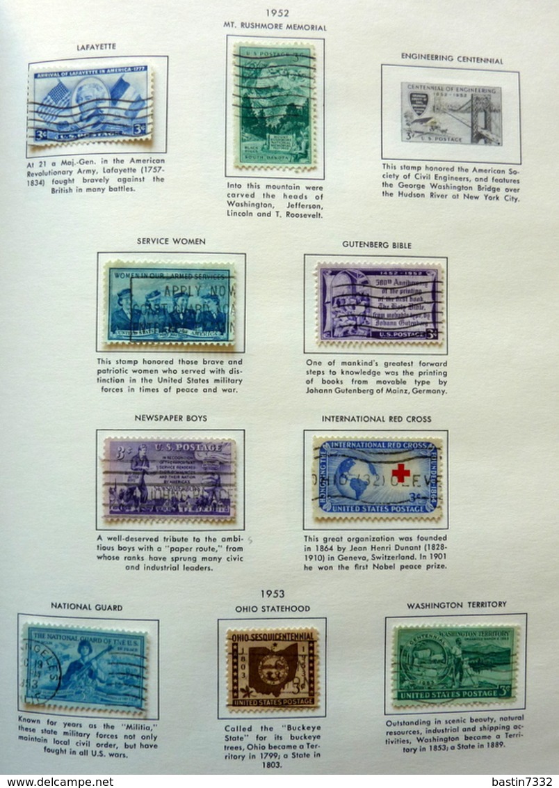 USA collection in Liberty Stamp album used/gebruikt/oblitere