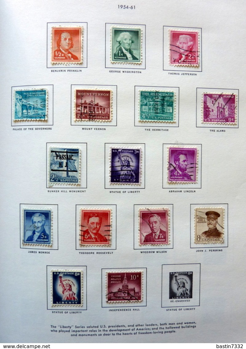 USA collection in Liberty Stamp album used/gebruikt/oblitere