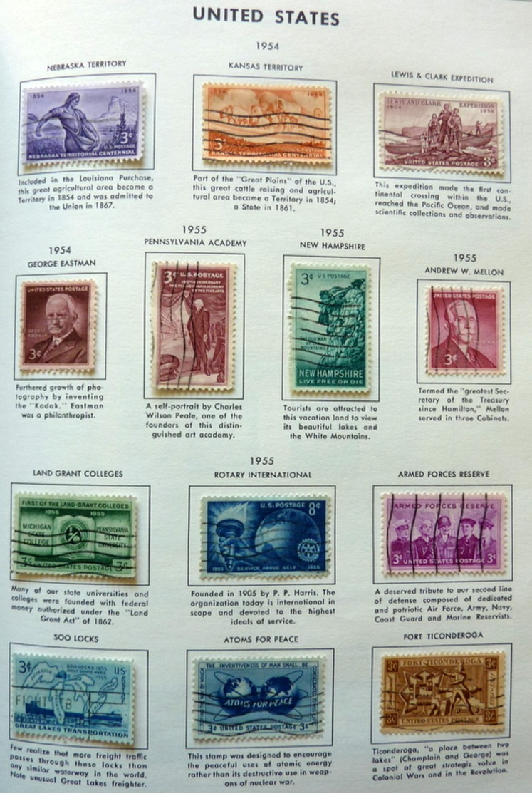 USA collection in Liberty Stamp album used/gebruikt/oblitere