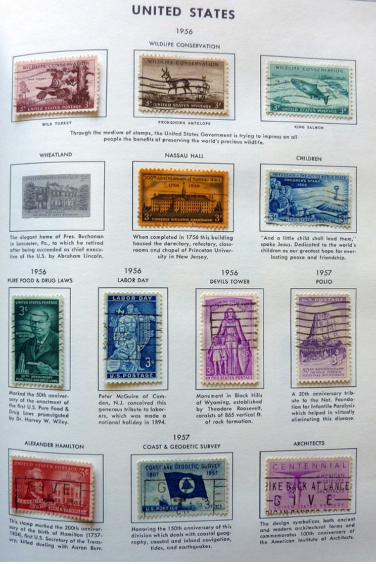 USA collection in Liberty Stamp album used/gebruikt/oblitere