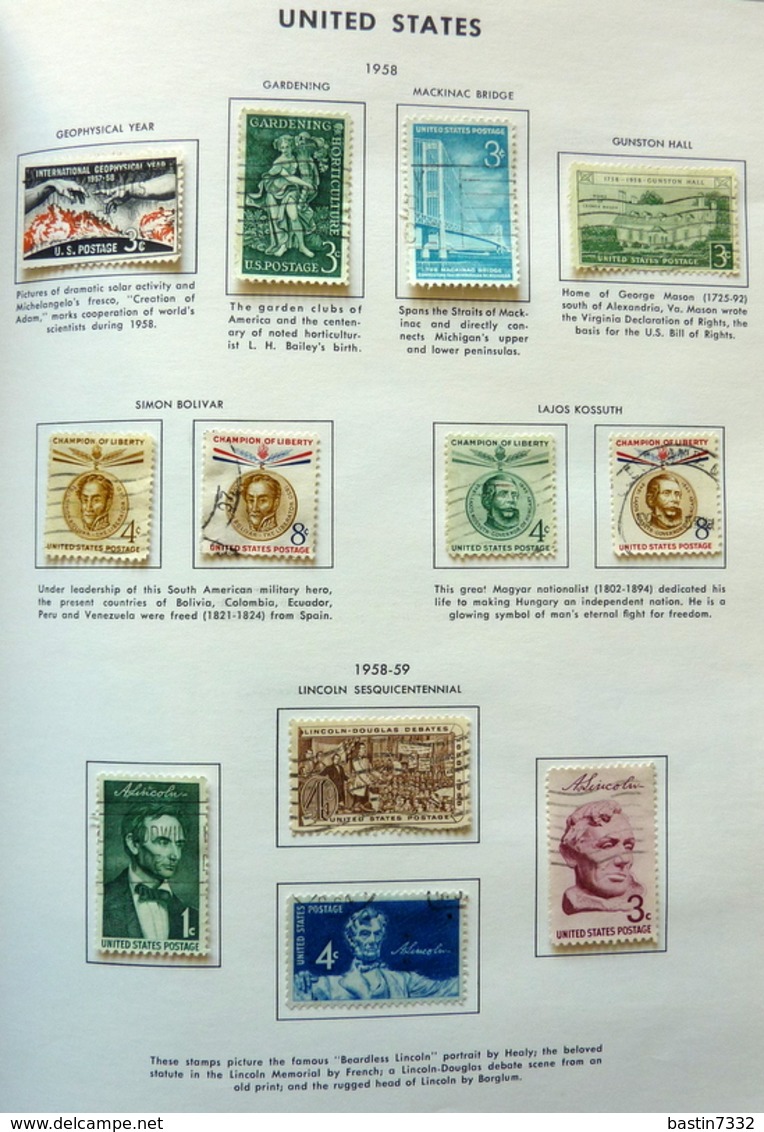 USA collection in Liberty Stamp album used/gebruikt/oblitere