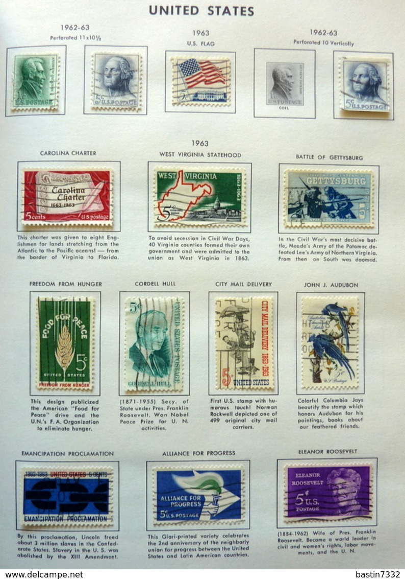 USA collection in Liberty Stamp album used/gebruikt/oblitere