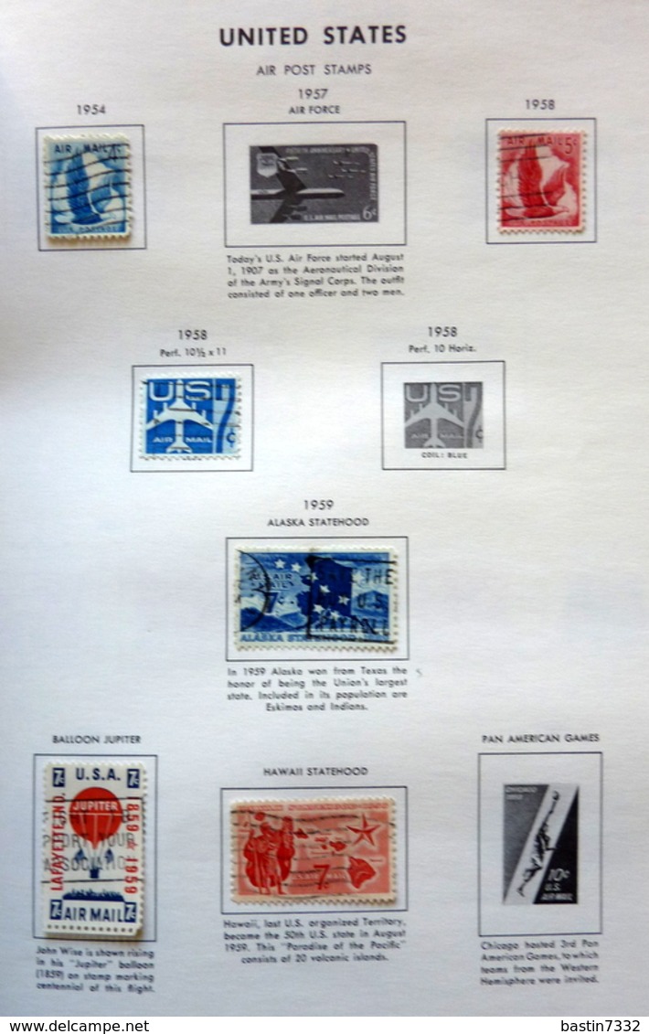 USA collection in Liberty Stamp album used/gebruikt/oblitere