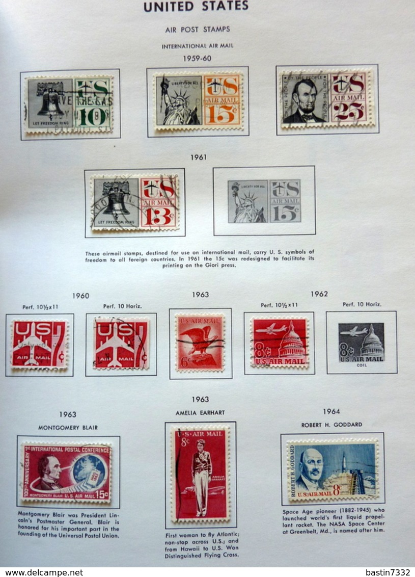 USA collection in Liberty Stamp album used/gebruikt/oblitere