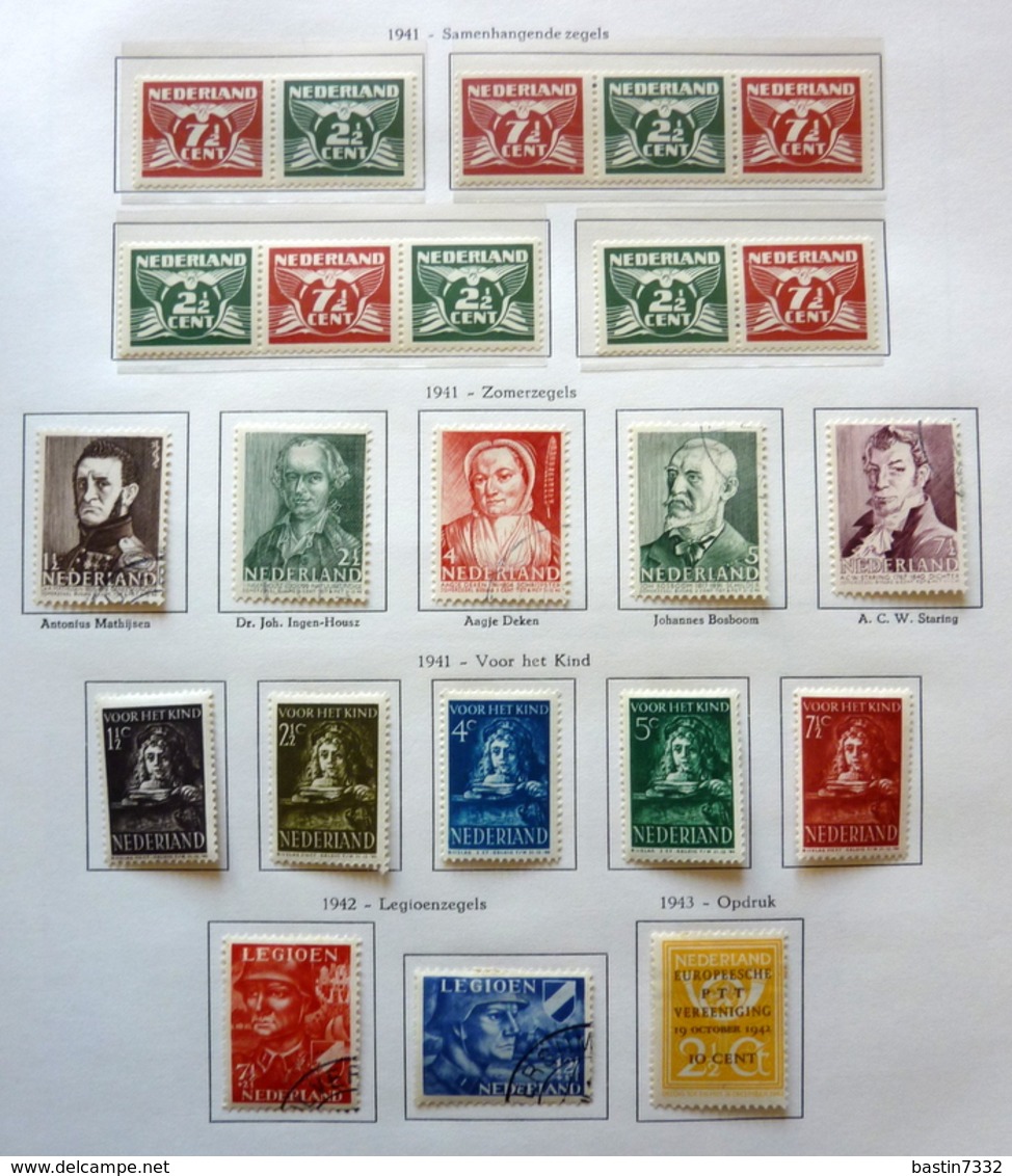 Netherlands+Overzee 1872-1961 in UNIE album Mint Hinged/Ongebruikt/neuf avec charniere/used/gebruikt/oblitere