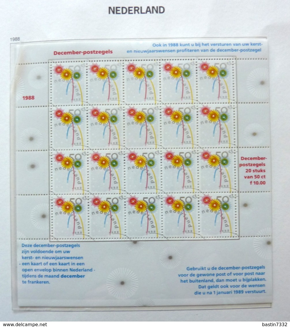 Netherlands/Pays Bas 1971-1993 in Davo binder MNH/Postfris/Neuf sans charniere