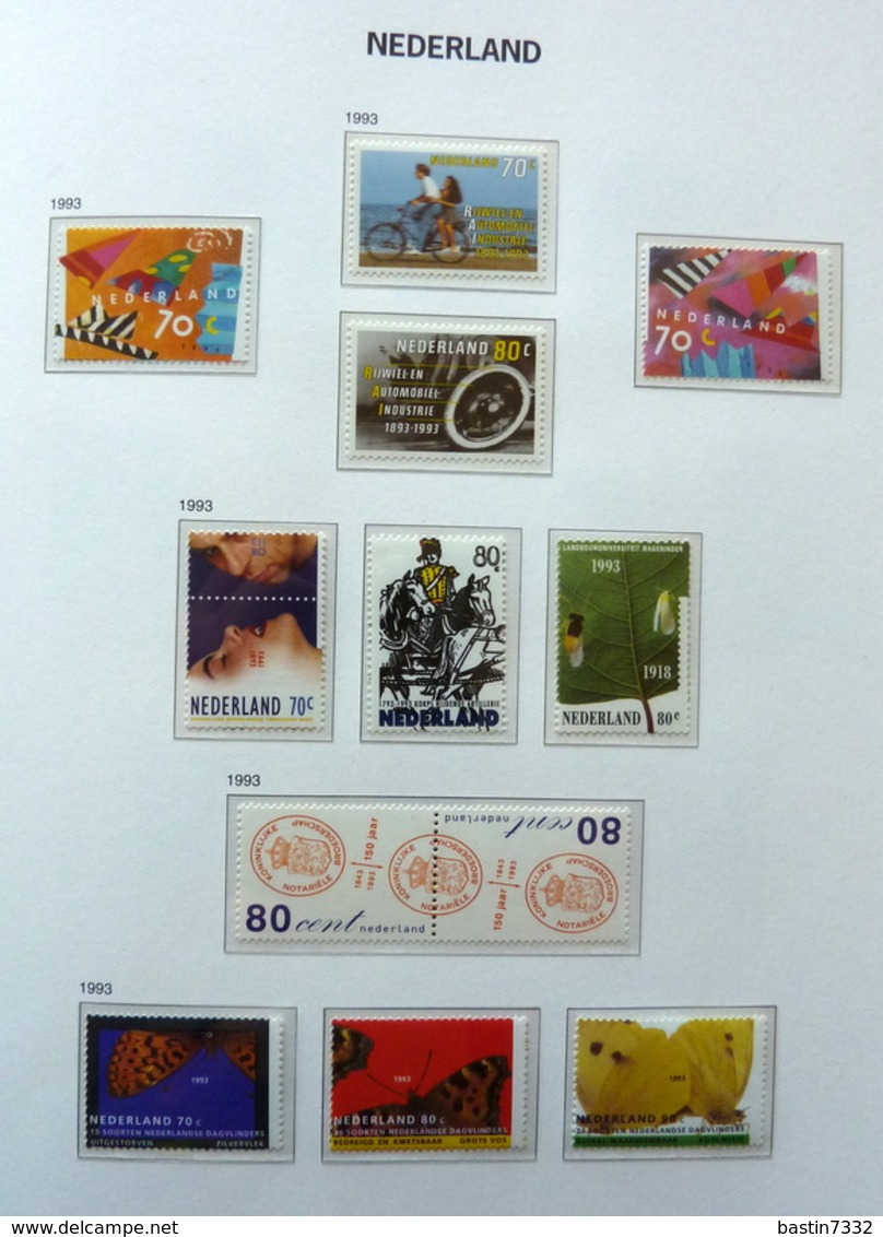 Netherlands/Pays Bas 1971-1993 in Davo binder MNH/Postfris/Neuf sans charniere