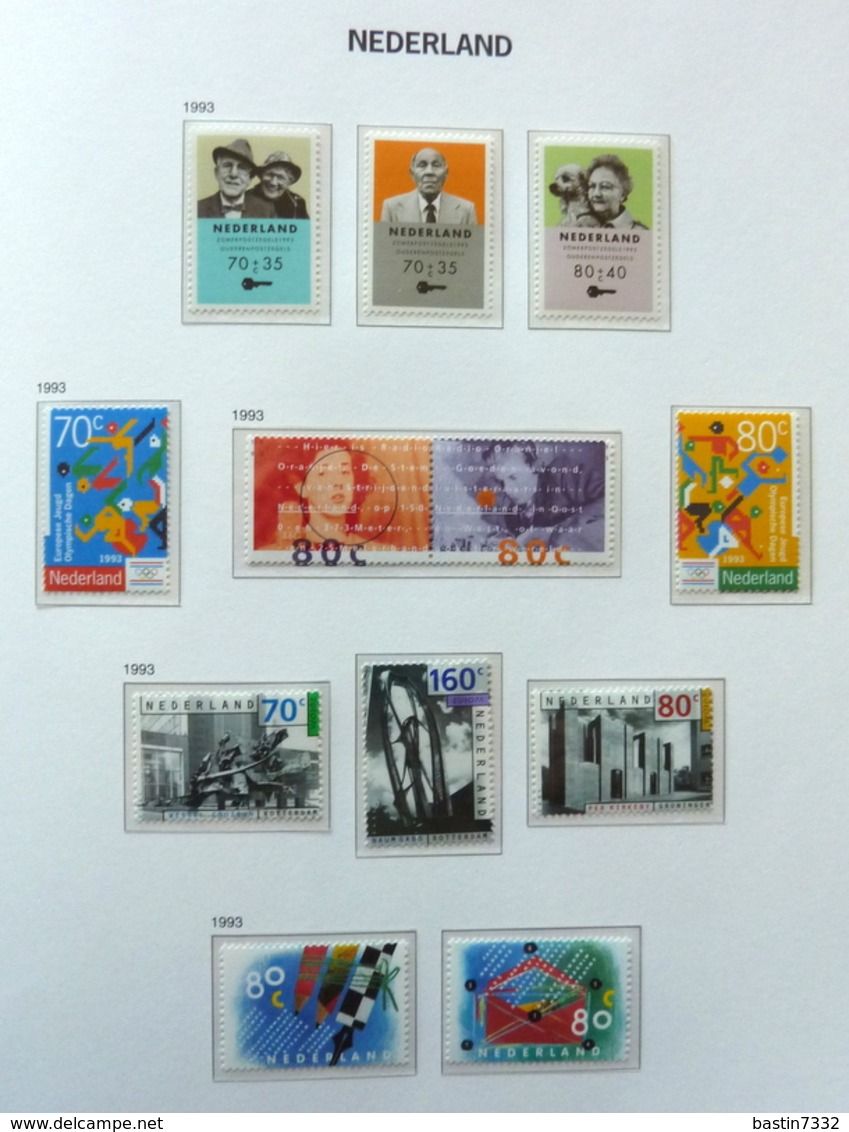 Netherlands/Pays Bas 1971-1993 in Davo binder MNH/Postfris/Neuf sans charniere