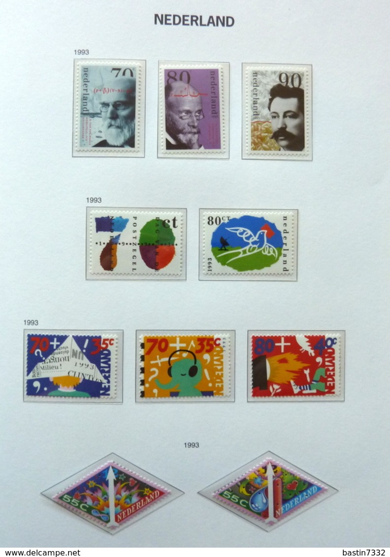 Netherlands/Pays Bas 1971-1993 in Davo binder MNH/Postfris/Neuf sans charniere