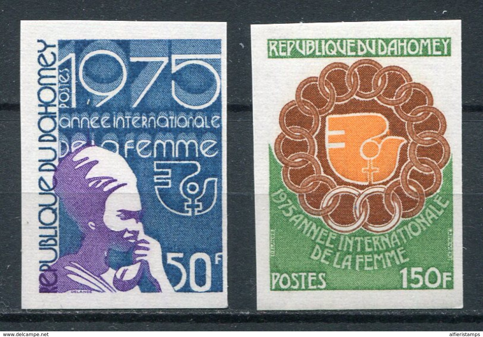 1975- DAHOMEY - WOMAN DAY- - LOT 2 VAL.IMPERF.  -M.N.H. -LUXE ! - Bénin – Dahomey (1960-...)