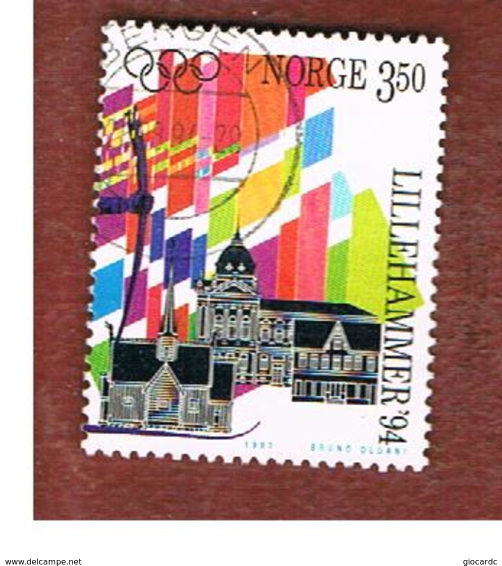 NORVEGIA (NORWAY) -   SG 1170  - 1993   WINTER OLYMPIC GAMES        - USED ° - Oblitérés