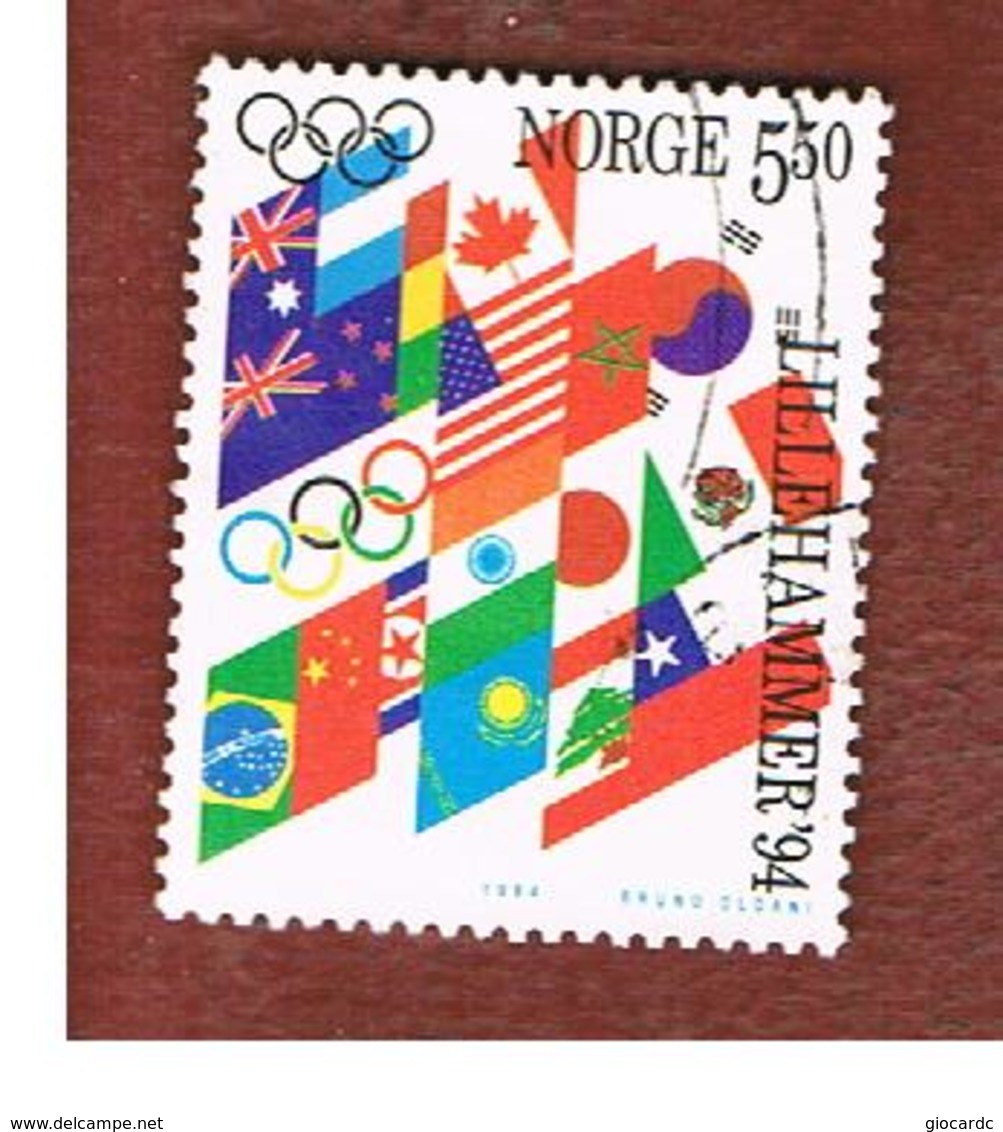 NORVEGIA (NORWAY) -   SG 1180  - 1994   WINTER OLYMPIC GAMES        - USED ° - Oblitérés