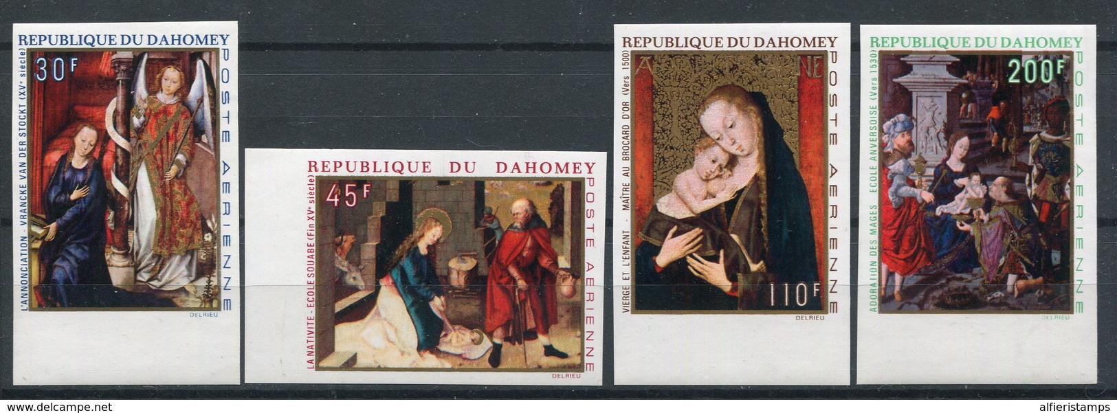 1969- DAHOMEY - ART.TABLEAUX-   4 VAL.IMPERF. - M.N.H. -LUXE ! - Bénin – Dahomey (1960-...)