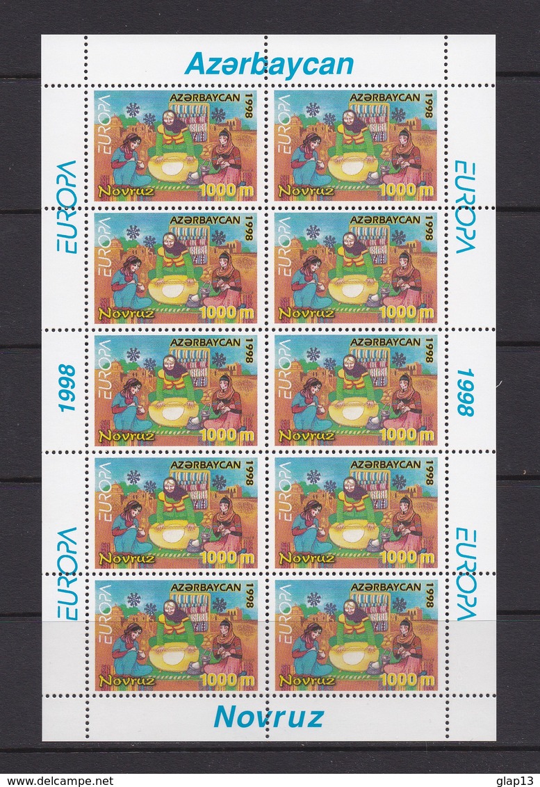 AZERBAIDJAN - FEUILLE NEUVE** EUROPA 1998 TIMBRE N°359/60 - FESTIVALS NATIONAUX - Azerbeidzjan