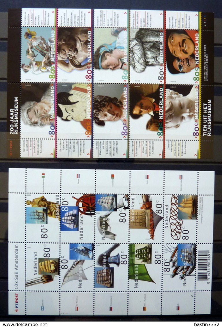 Netherlands/Pays-Bas collection in 3 stockbooks+yearsets+box with 70 booklets