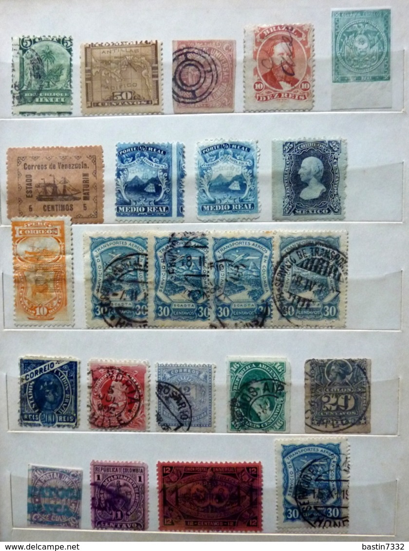 World (very) old authentic collection in 5 stockbooks,mixed quality!....fundgrube!