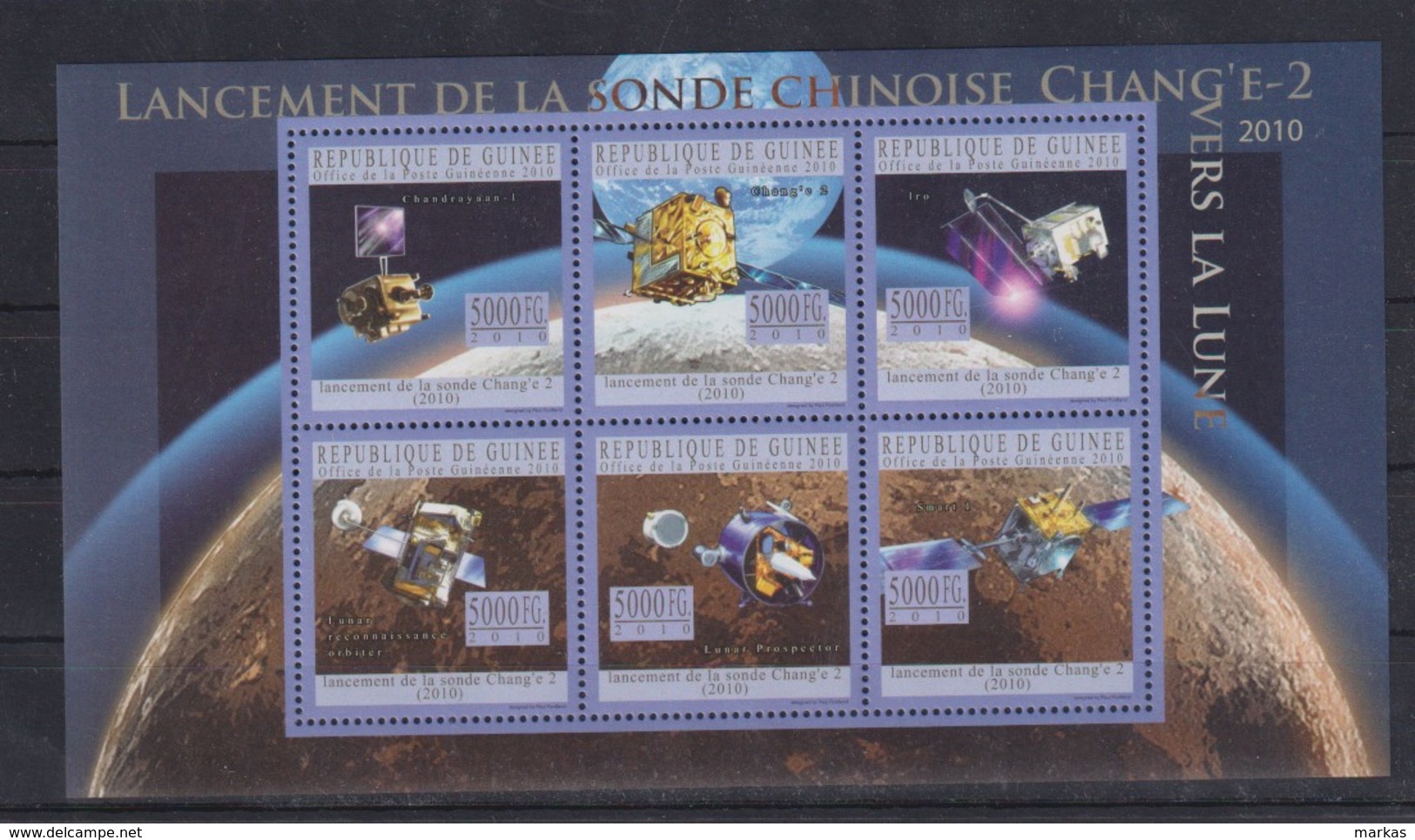 B91. Guinea - MNH - 2010 - Space - Sonde - China - Autres & Non Classés