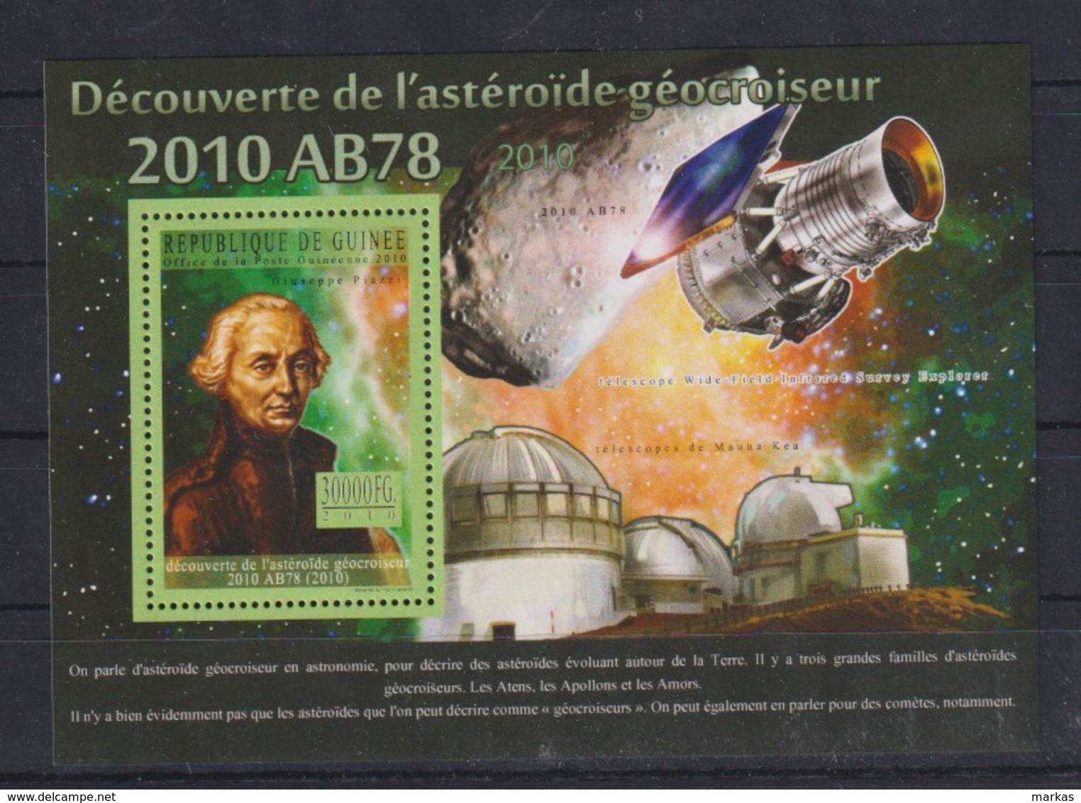 B91. Guinea - MNH - 2010 - Space - Asteoride - History - Bl - Autres & Non Classés