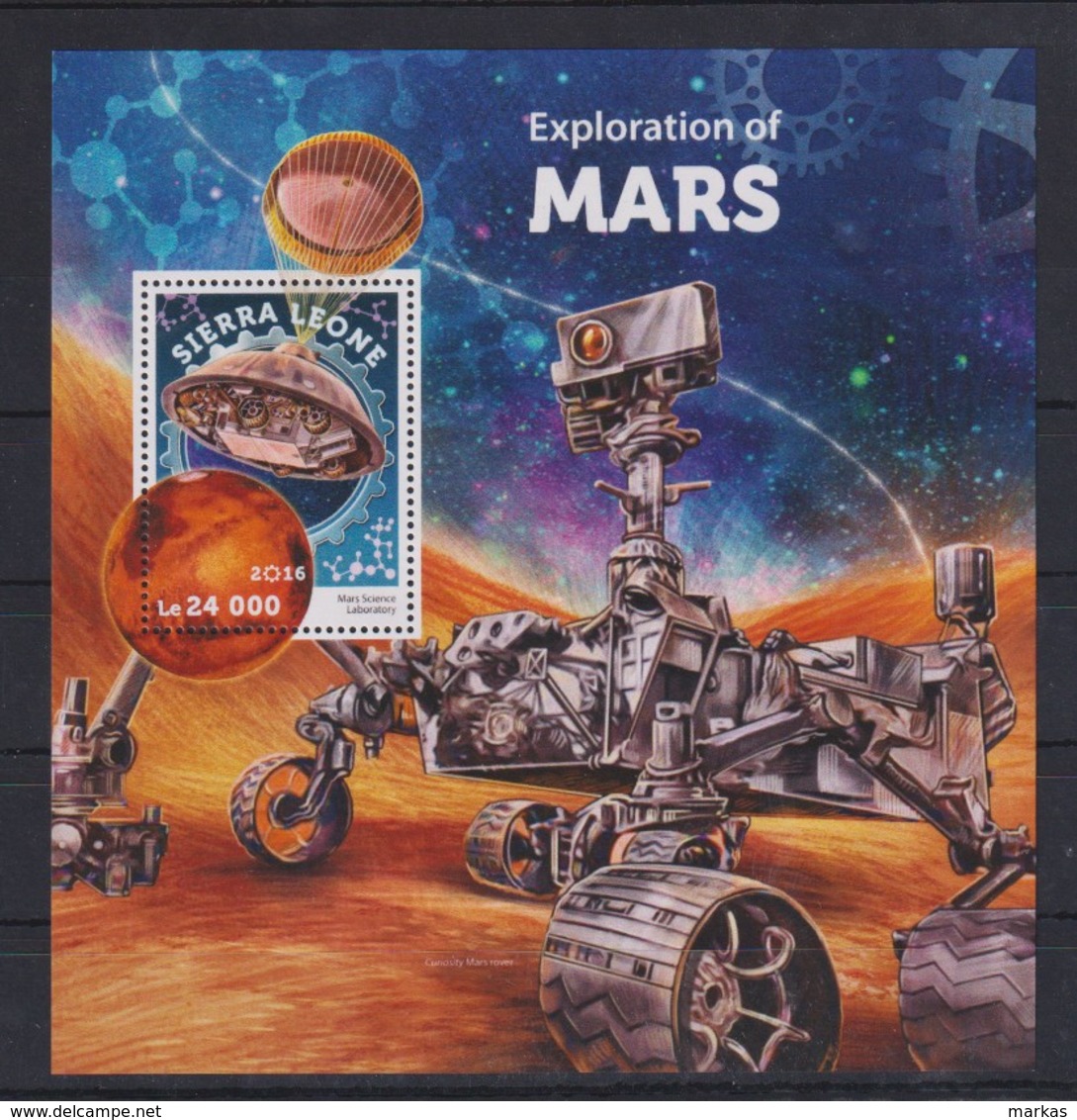 D91. Sierra Leone - MNH - 2016 - Space - Spaceships - Mars - Bl - Autres & Non Classés