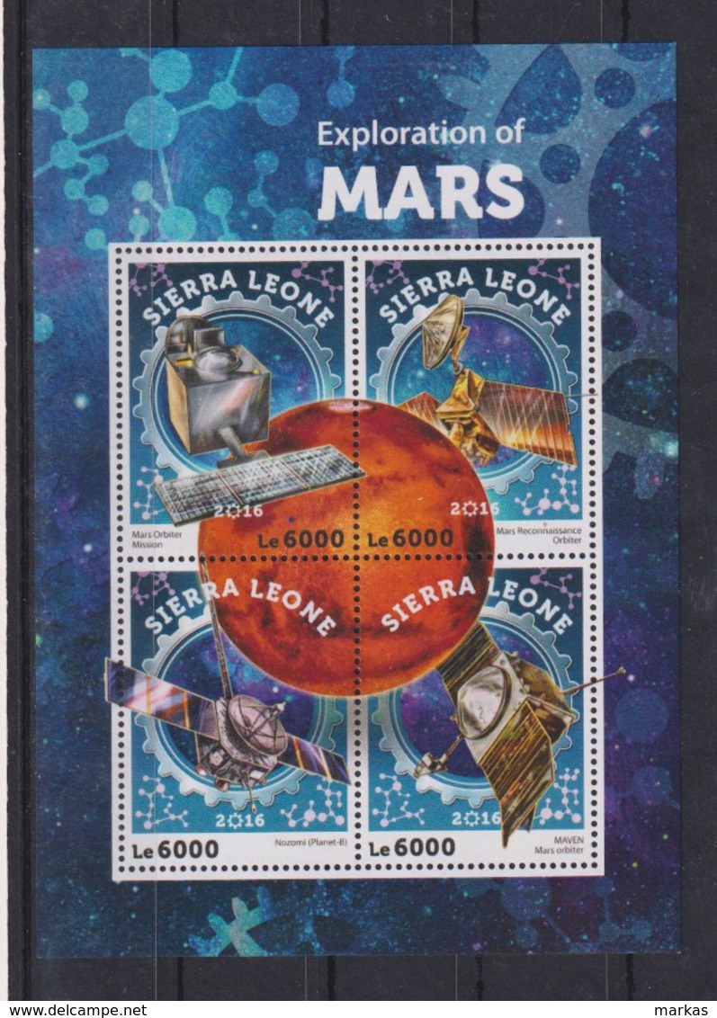 D91. Sierra Leone - MNH - 2016 - Space - Spaceships - Mars - Autres & Non Classés