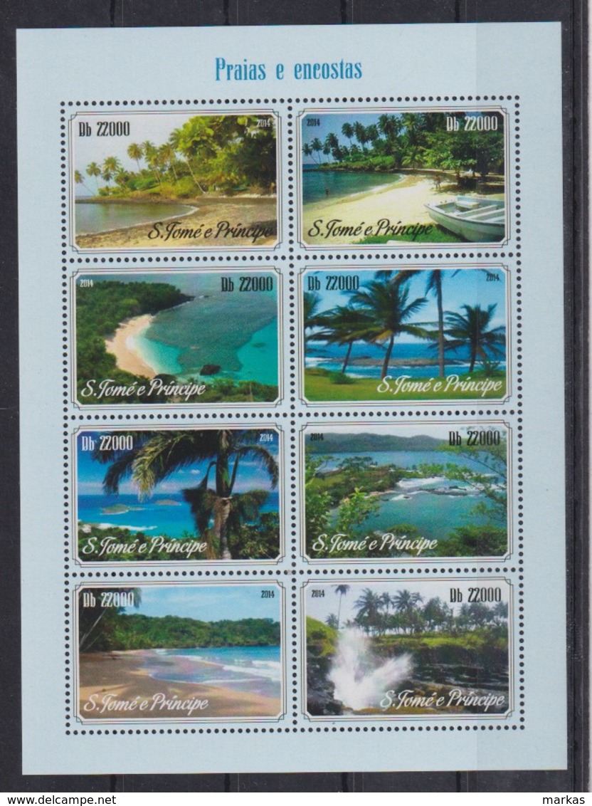 E91. S.Tome E Principe - MNH - 2014 - Nature - Traveler - Beach - Sonstige & Ohne Zuordnung