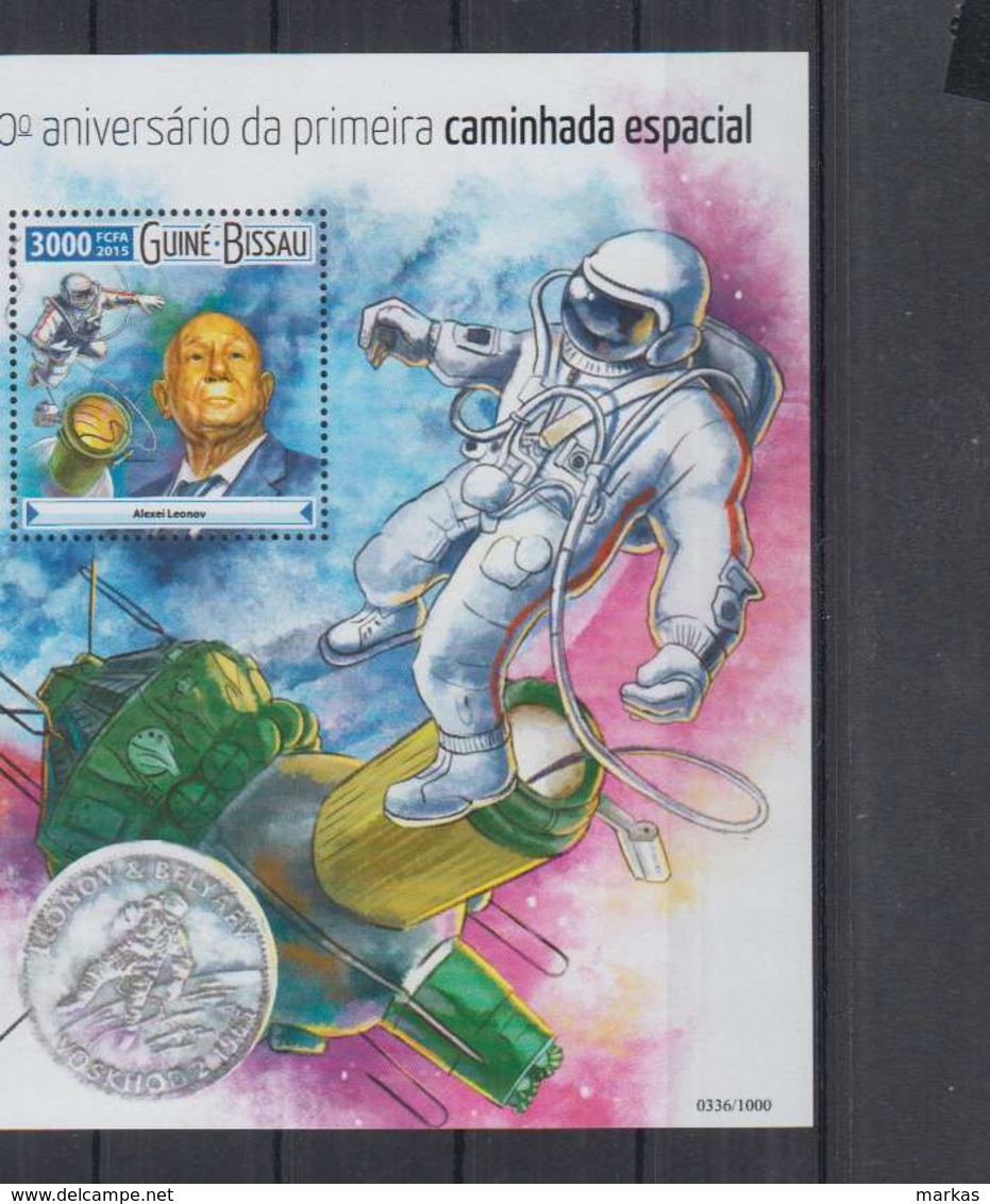 R91. Guine-Bissau - MNH - 2015 - Space - Spacceships - Astronauts - Bl - Autres & Non Classés