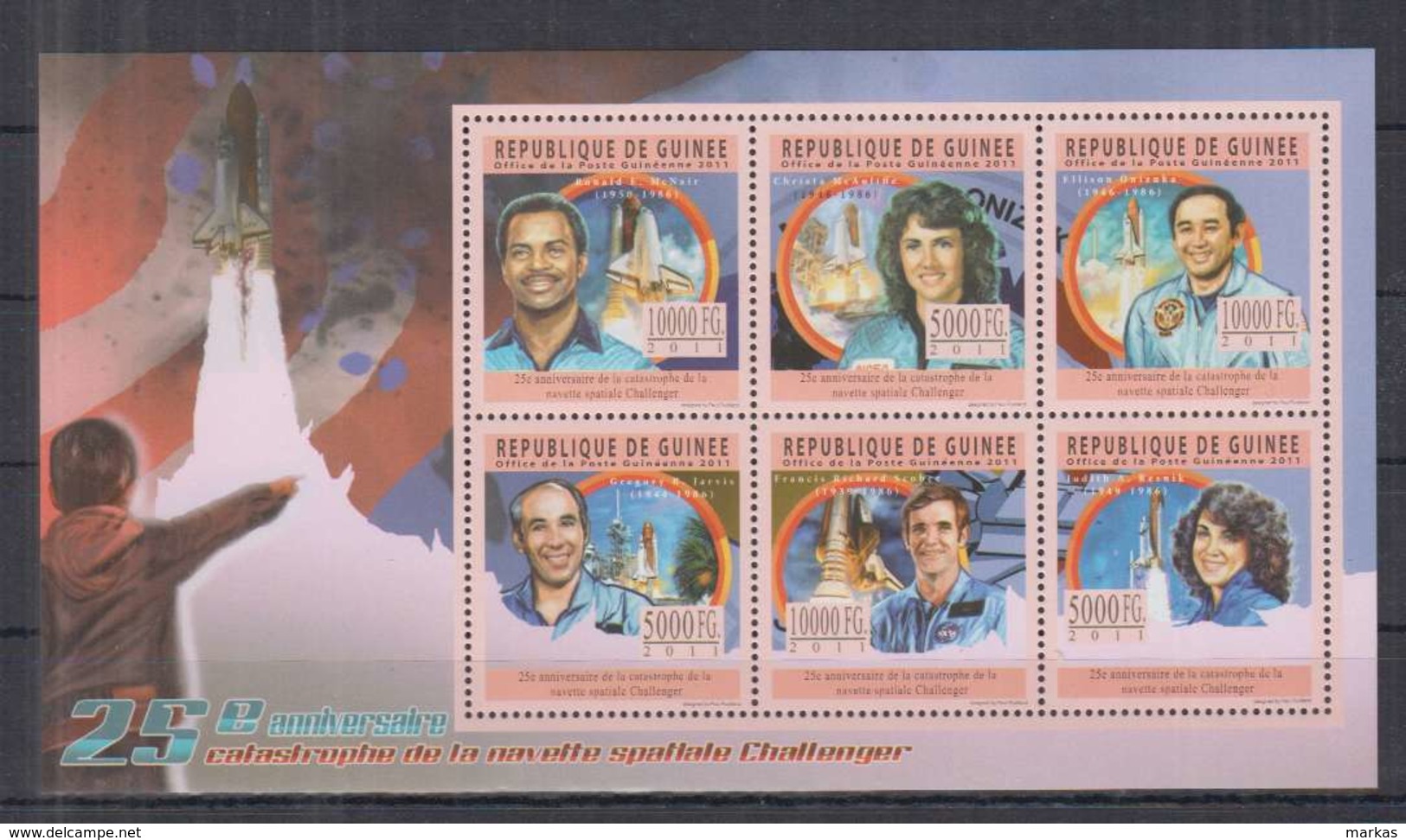 R91. Guinee - MNH - 2011 - Space - Astronauts - Challenger - Autres & Non Classés