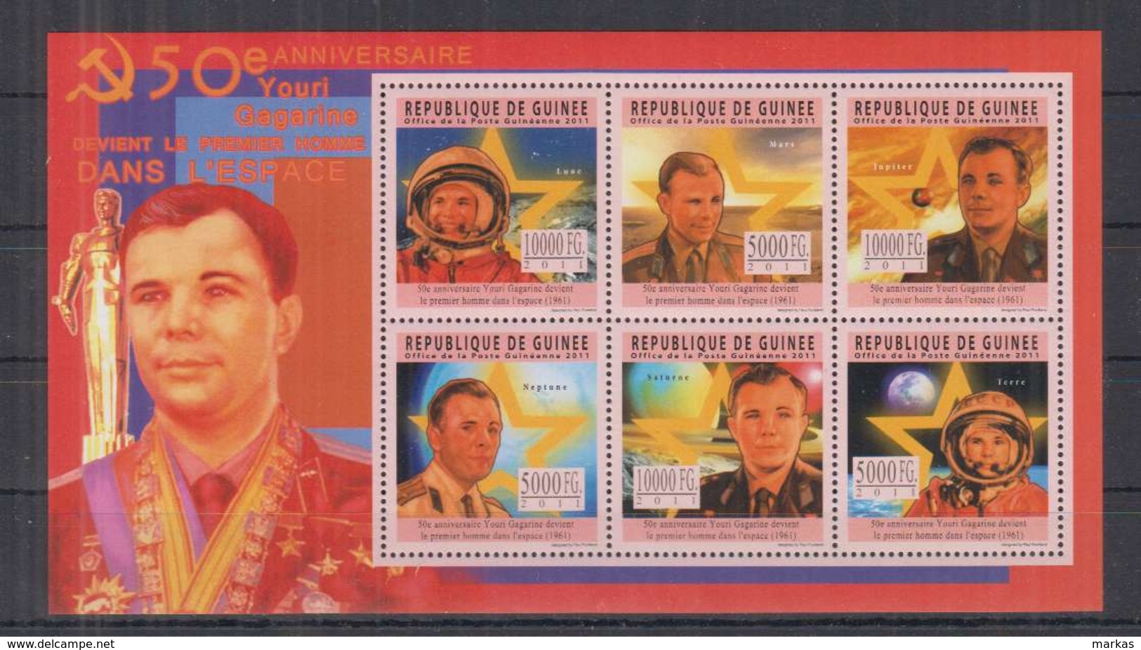 R91. Guinee - MNH - 2011 - Space - Astronauts - Youri Gagarine - Autres & Non Classés