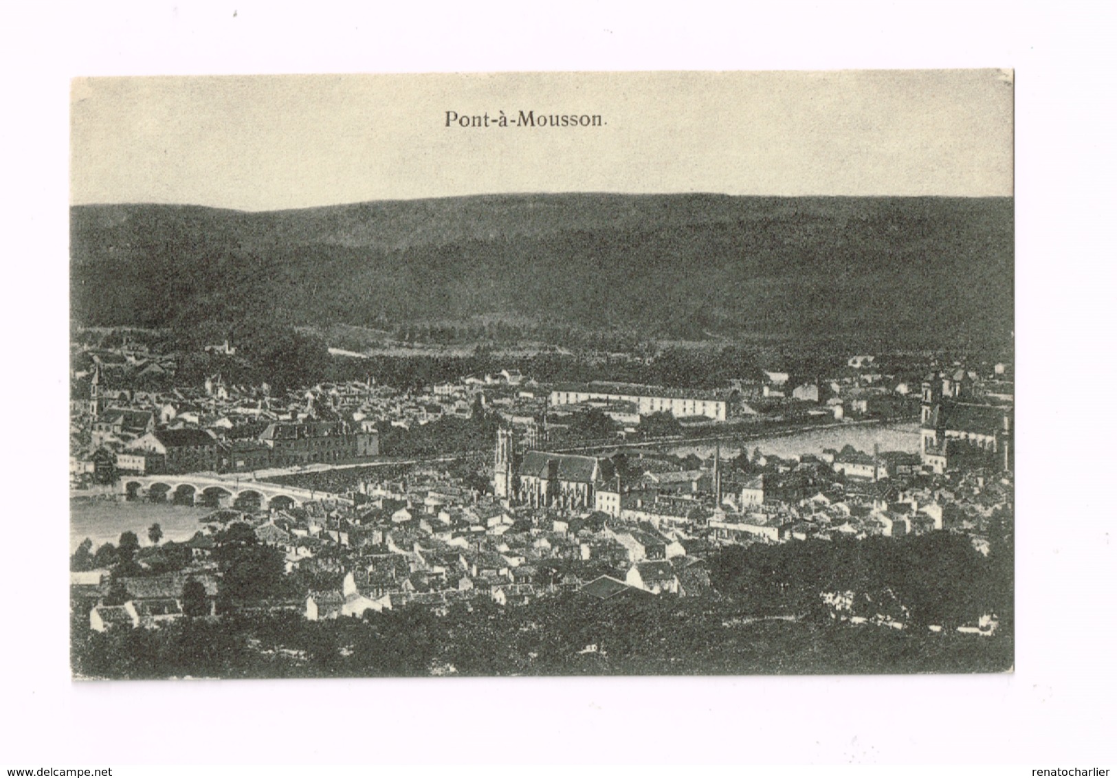 Panorama.Expédié En Feldpost à Zweibrücken. - Pont A Mousson