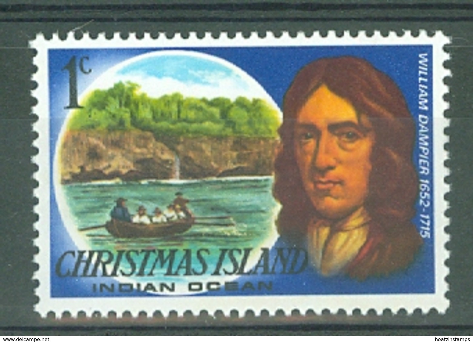 Christmas Is: 1977/78   Famous Visitors   SG67   1c   MNH - Christmas Island