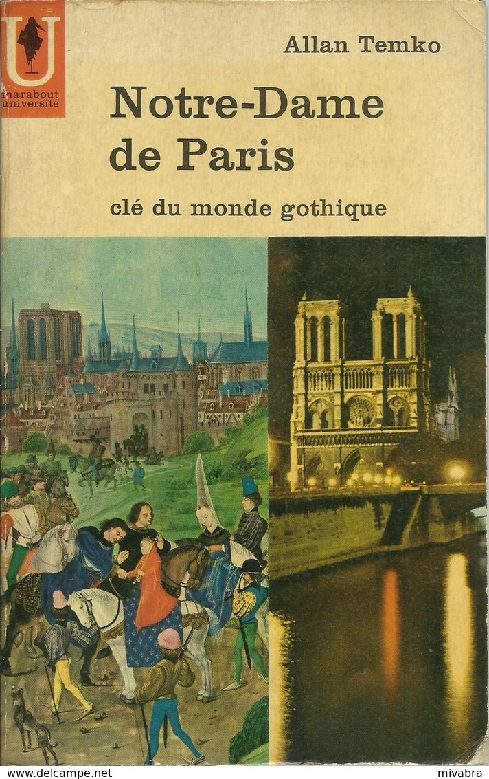 NOTRE-DAME DE PARIS / MARABOUT UNIVERSITÉ N° MU 9 - 1962 - Arte