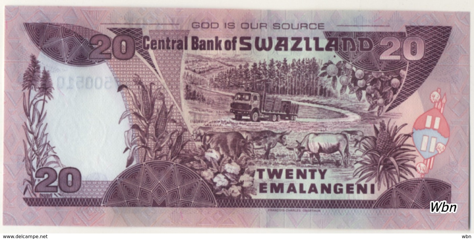 Swaziland 20 Emalangeni (P30) Sign.11 2006 -UNC- - Swaziland