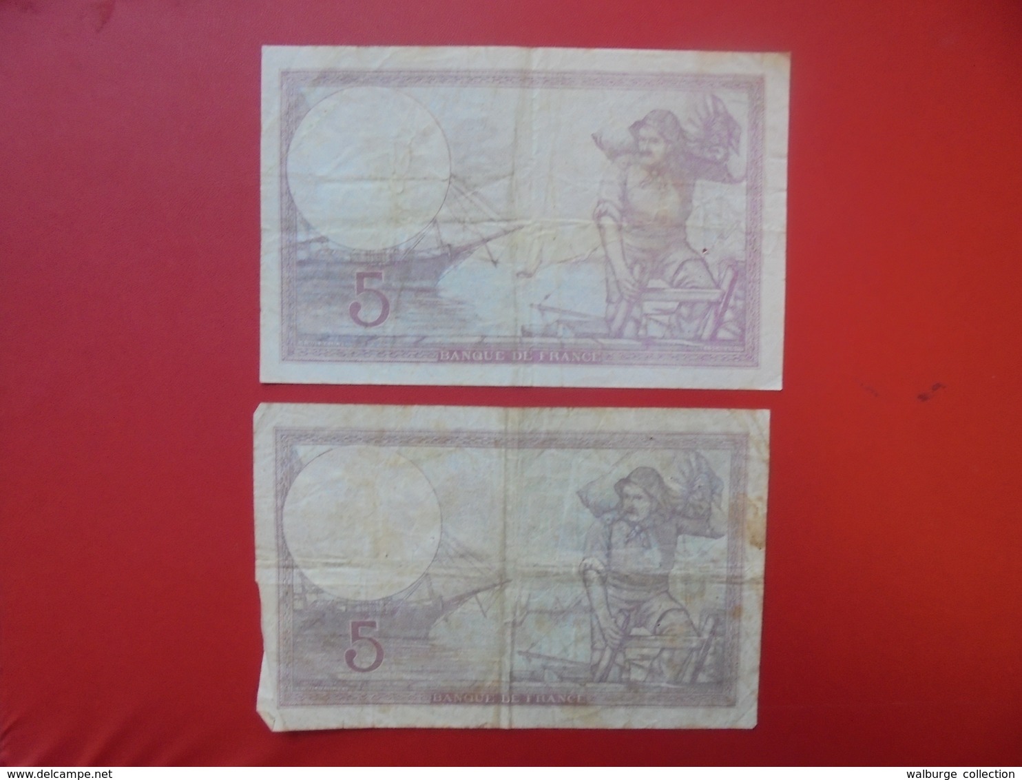 FRANCE PETIT LOT 19 BILLETS ANCIENS CIRCULES .