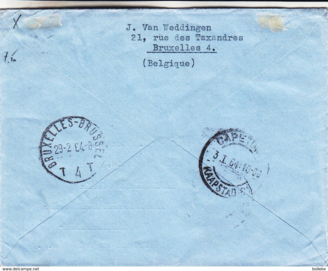 Vol Polaire - Maroc - Lettre De 1964 - Oblit Casablanca - Exp Vers Base Antarctique Roi Baudouin Via Johannesburg - Poolvluchten