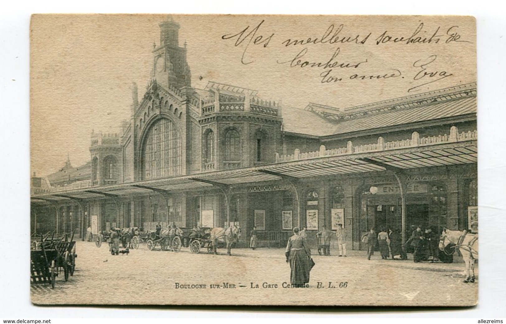 CPA  62 : BOULOGNE Sur Mer   La Gare Centrale     VOIR  DESCRIPTIF §§§ - Boulogne Sur Mer