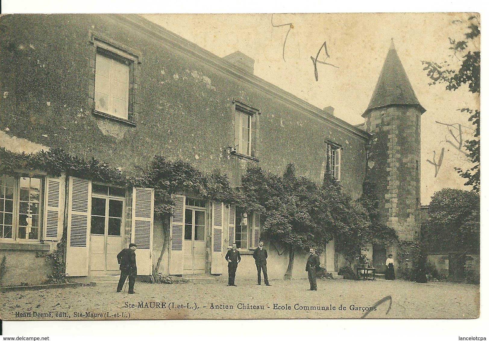 37 - SAINTE MAURE / ANCIEN CHATEAU - ECOLE COMMUNALE DE GARCONS - Altri & Non Classificati