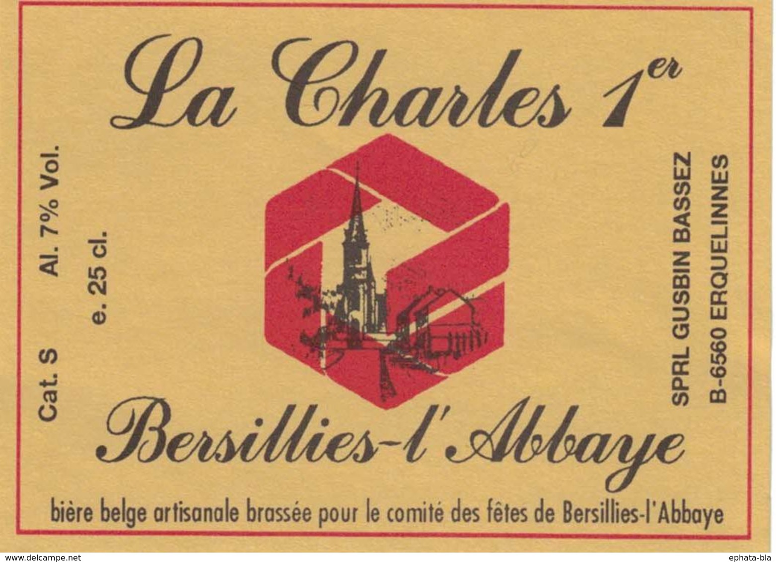 Etiquette De Bière "La Charles 1er" Neuve. - Bière