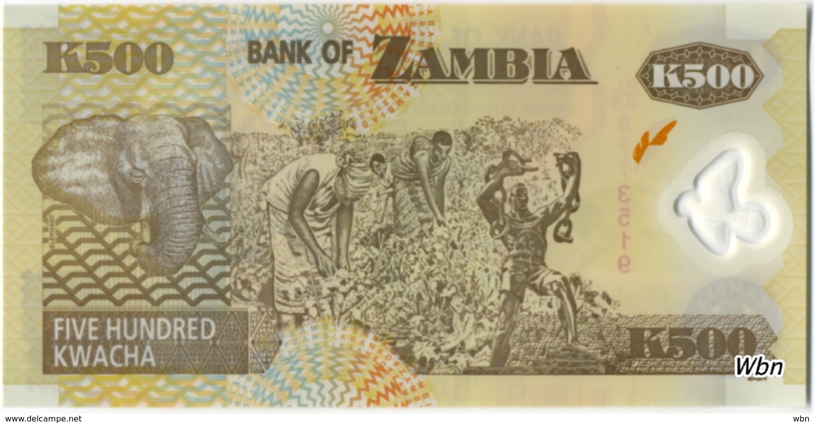 Zambia 500 Kwacha (P43f) 2008 -UNC- - Zambie